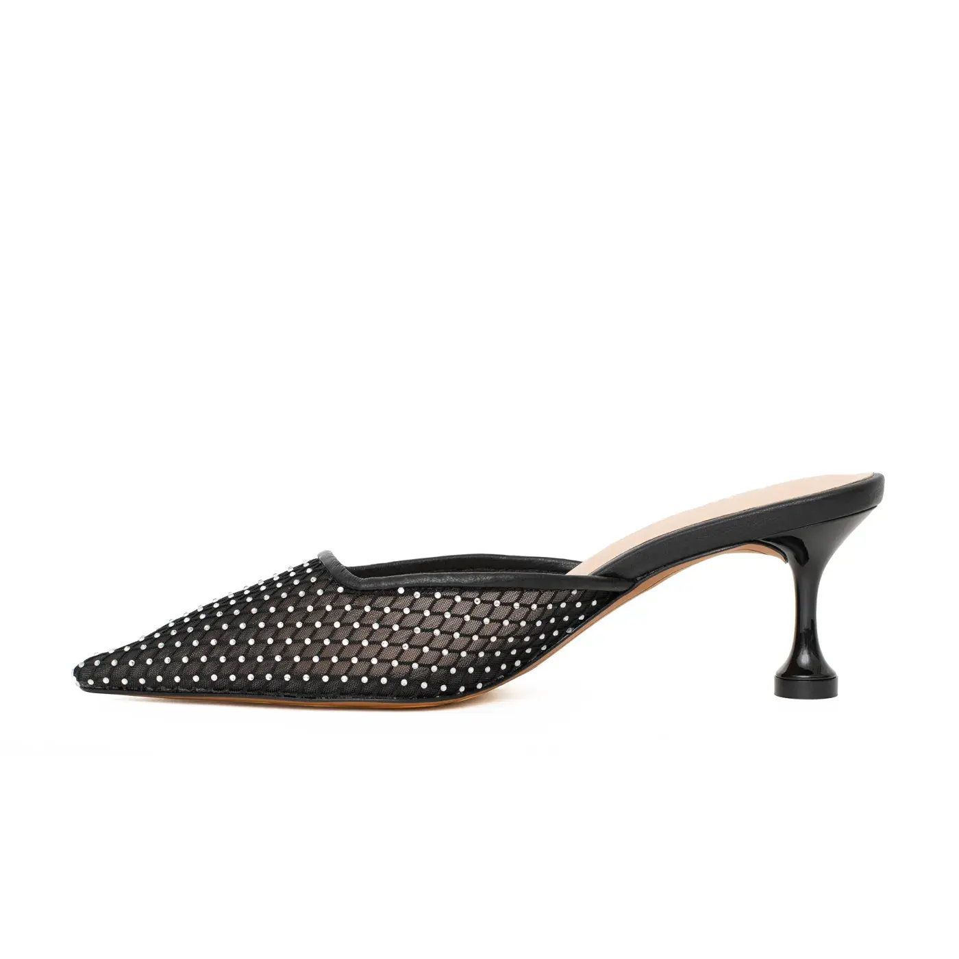 Chic Mesh Mule Heel